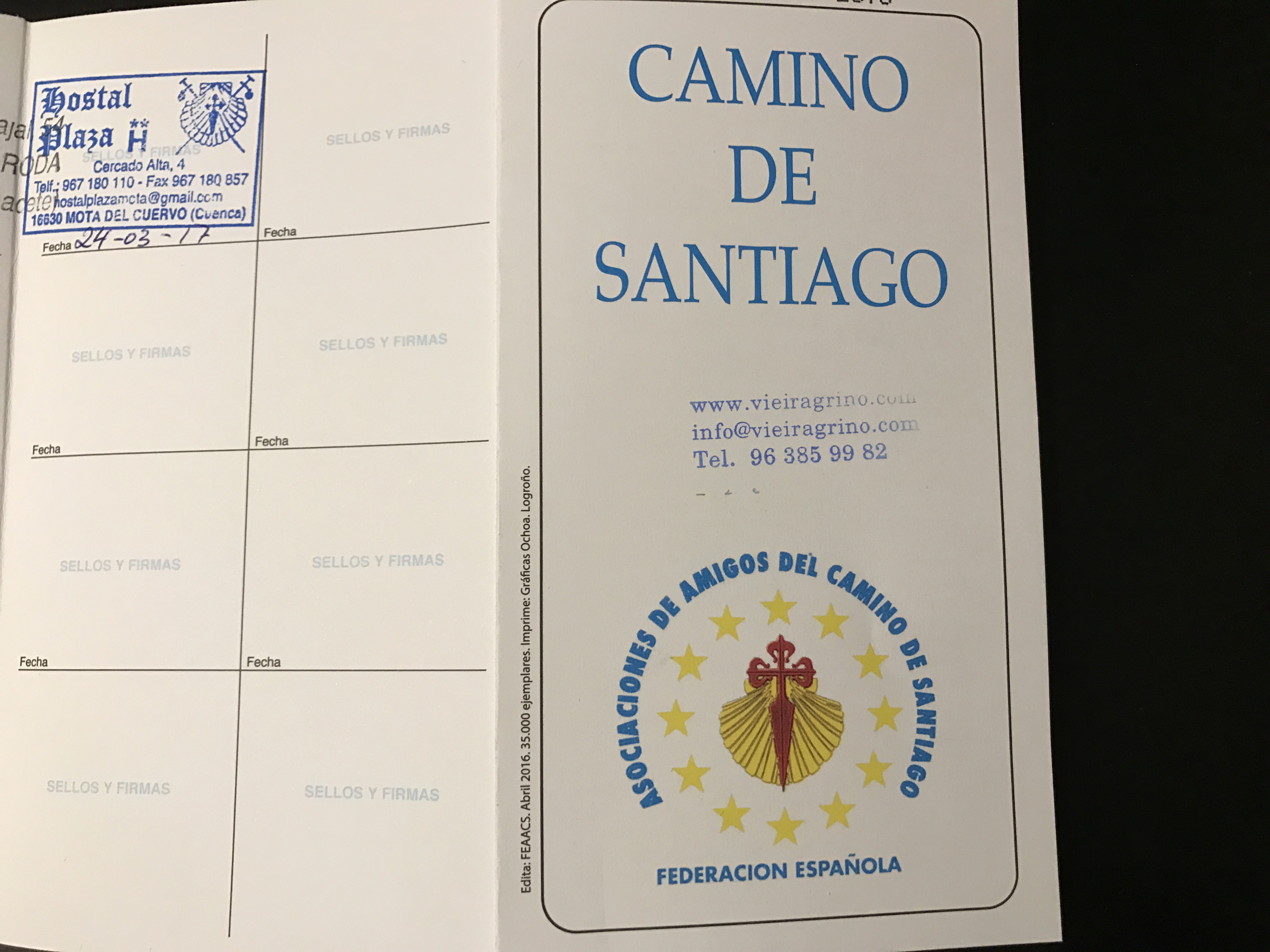 Credencial del Camino de Santiago